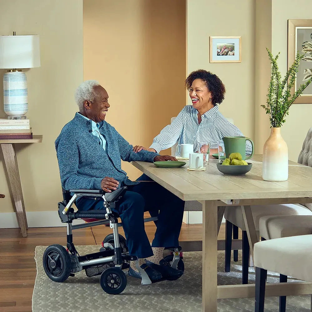 🔥Almost sold out⚡ Folding Power Chair Left- or Right-handed Control✨✅450-lb Weight Capacity