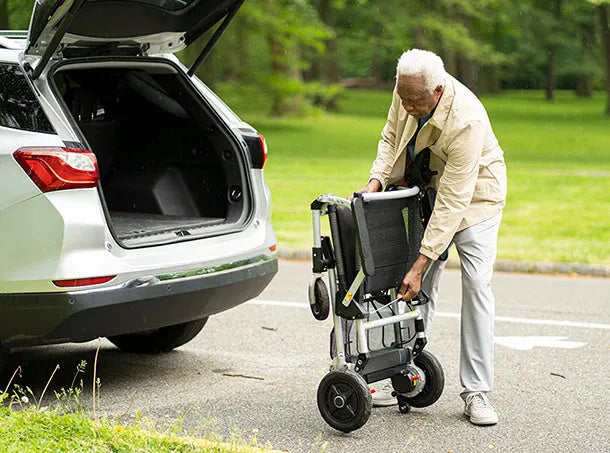 🔥Almost sold out⚡ Folding Power Chair Left- or Right-handed Control✨✅450-lb Weight Capacity