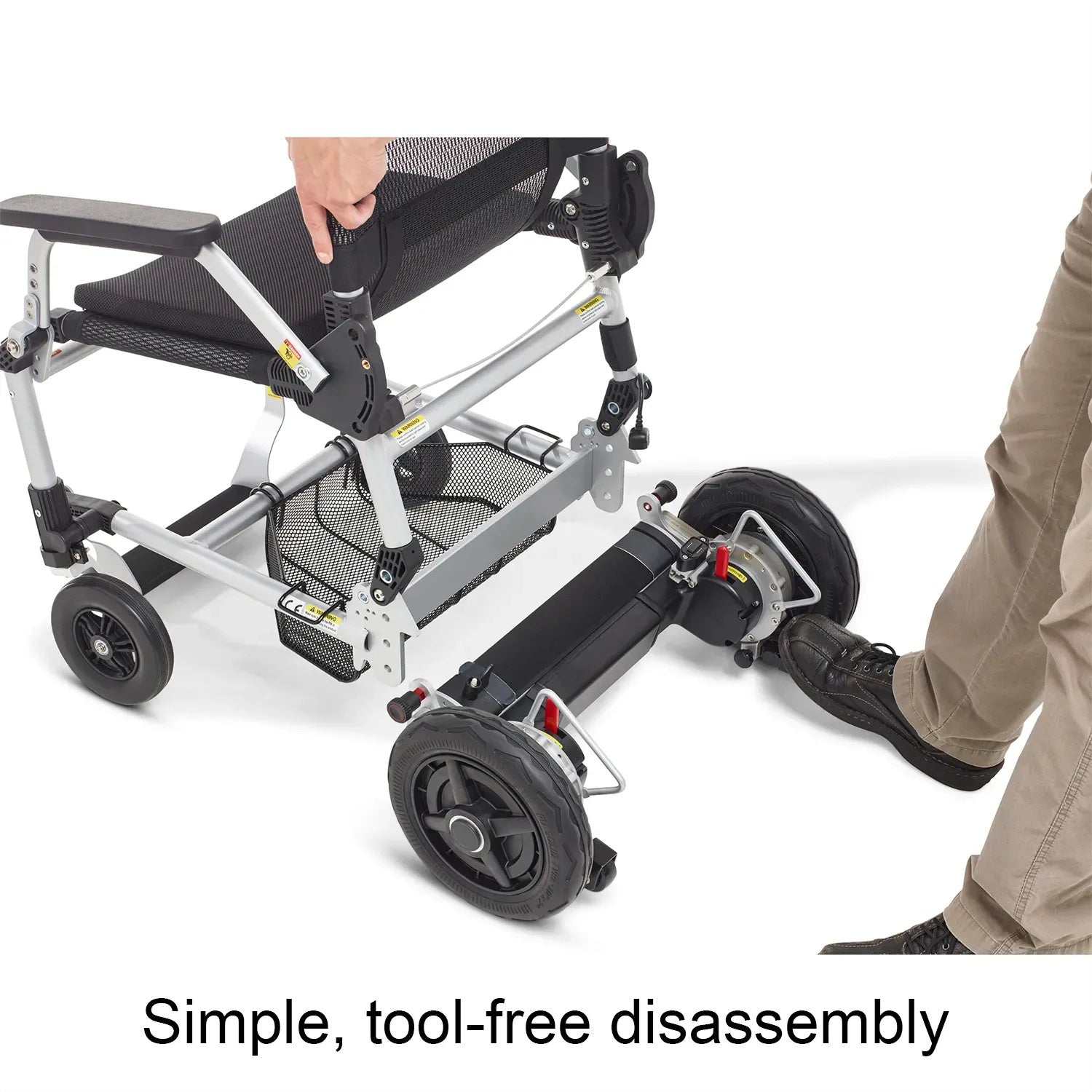 🔥Almost sold out⚡ Folding Power Chair Left- or Right-handed Control✨✅450-lb Weight Capacity