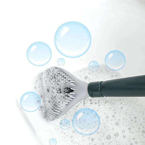🔥Last Day Promotion - 49% OFF🔥Household punch-free wall hanging long handle silicone toilet brush（🔥BUY 2 FREE SHIPPING）